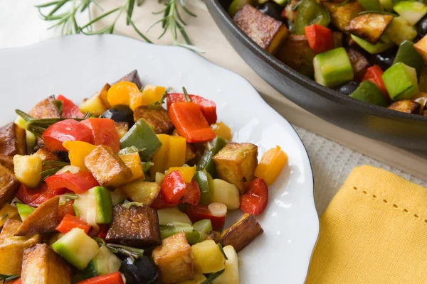 Vegetarisk Mat Selektivt Fokus — Stockfoto