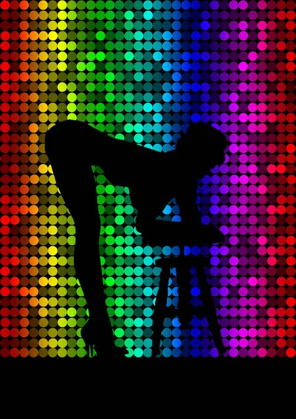 Sexig Disco Brud Illustration — Stockfoto