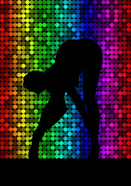 Sexy Disco Chick Illustratie — Stockfoto