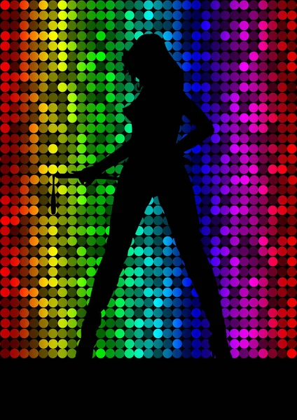 Sexy Disco Chick Illustration — Stock Photo, Image