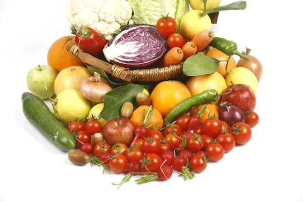 Gezond Biologisch Voedsel Verse Groenten — Stockfoto