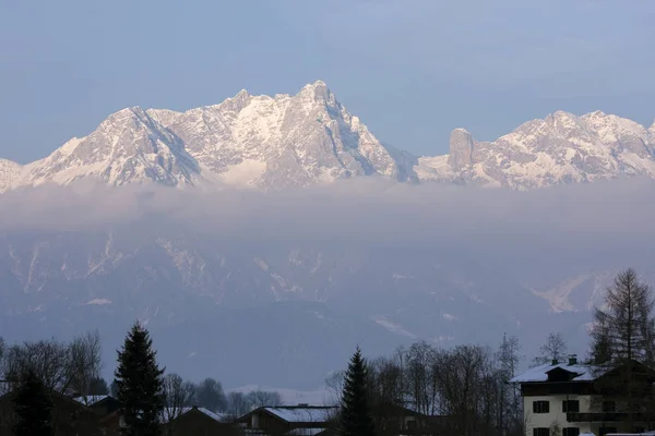 Vista Panorâmica Paisagem Majestosa Dos Alpes — Fotografia de Stock