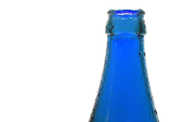 Bottiglia Blu Con Condensazione — Foto Stock
