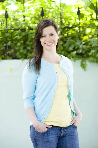 Retrato Mujer Feliz — Foto de Stock