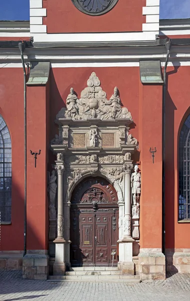 Historical Portal Sankt Jacobs Kyrka Stockholm Sweden — Stock Photo, Image