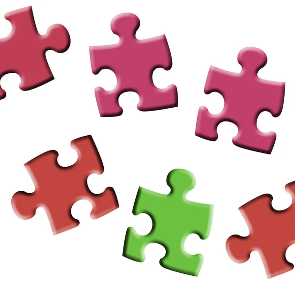 Puzzle Gioco Connettività — Foto Stock