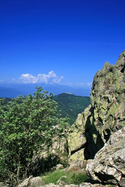 Malebný Pohled Krásnou Krajinu Pohořím — Stock fotografie