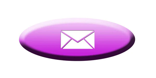 Mail Icono Web Simple — Foto de Stock