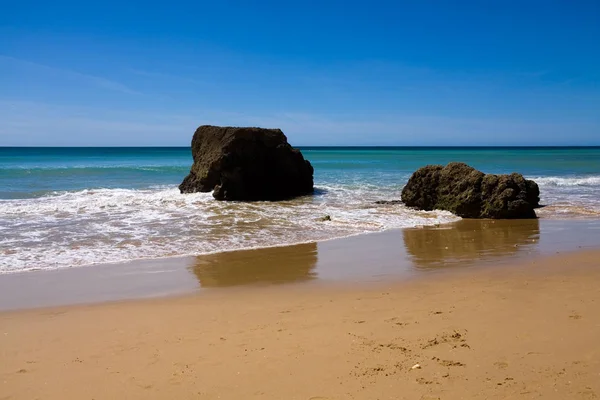 Praia Rocha Portimao — стоковое фото