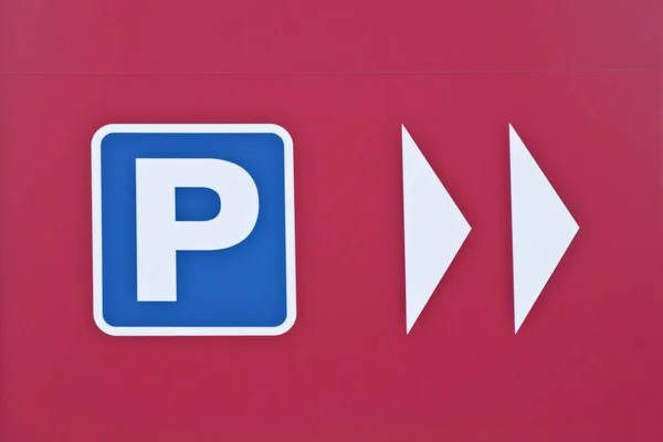 View Modern Road Sign — Stock Photo, Image