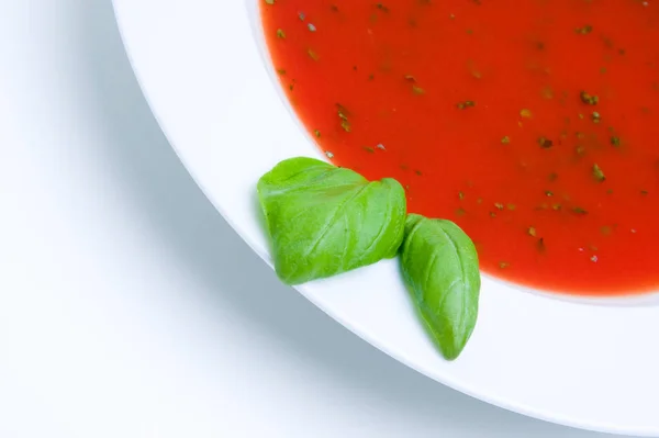 Leckere Hausgemachte Tomatensuppe — Stockfoto