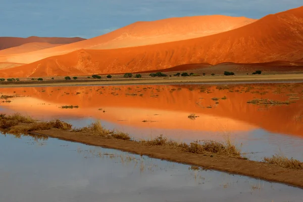 Sossusvlei Gelegen Het Zuidelijke Deel Van Namibische Woestijn — Stockfoto