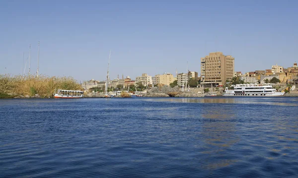 Nijl Bij Aswan Egypte — Stockfoto