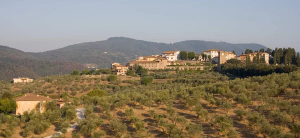 Scenic View Atmospheric Village Landscape — Stock Photo, Image