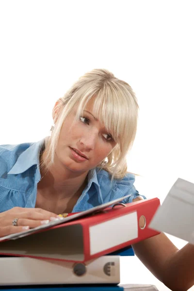 Portret Van Aantrekkelijke Vrouw Poseren — Stockfoto