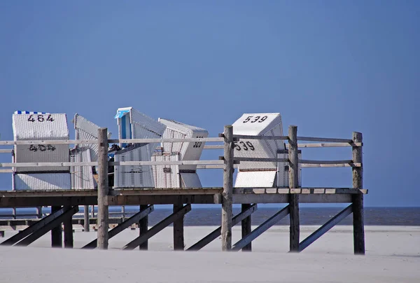 Krzesła Plażowe Kurort — Zdjęcie stockowe