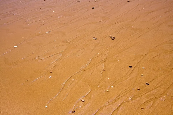 Praia Areia Oceano Atlântico — Fotografia de Stock