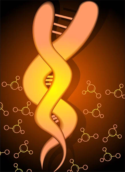 抽象分子美術図生物学 — ストック写真