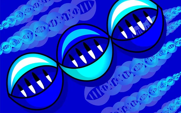 Абстрактна Ілюстрація Молекулярного Мистецтва Біологія — стокове фото