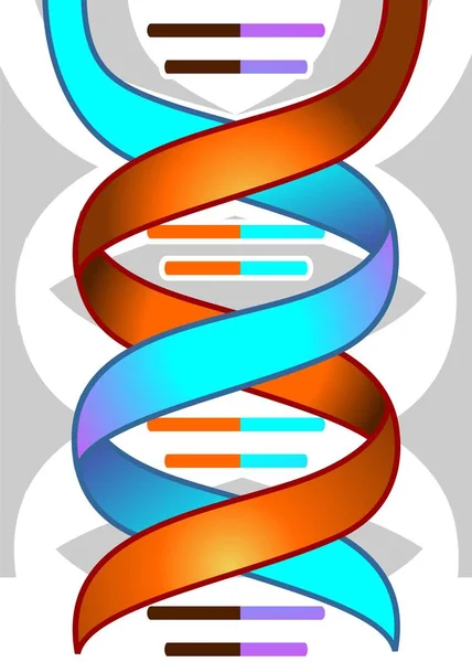 抽象分子艺术图解 生物学 — 图库照片