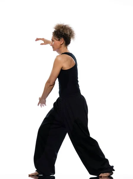 Mujer Tai Chi Chuan Postura — Foto de Stock