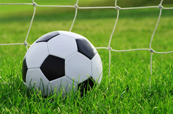 Mecz Piłki Nożnej Piłka Sportowa — Zdjęcie stockowe