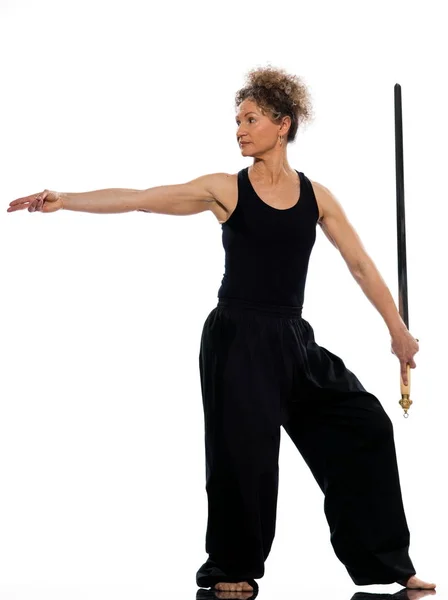 Woman Tai Chi Chuan Posture — Stock Photo, Image