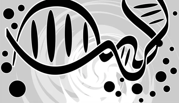 抽象分子美術図生物学 — ストック写真