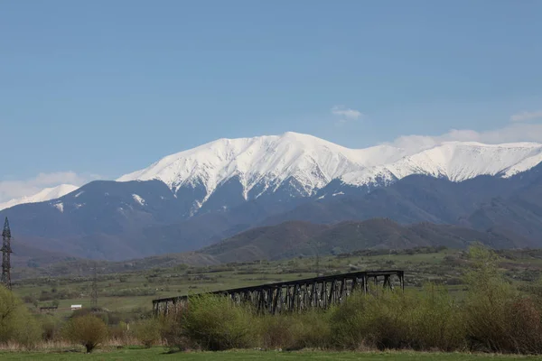 Vista Panorámica Del Hermoso Paisaje Con Cordillera — Foto de Stock