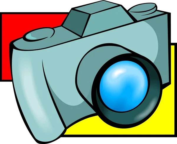 Vektorová Ilustrace Fotoaparátu — Stock fotografie