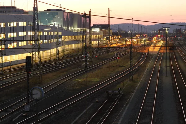 Eisenbahn Gleise Eisenbahnstraße — Stockfoto