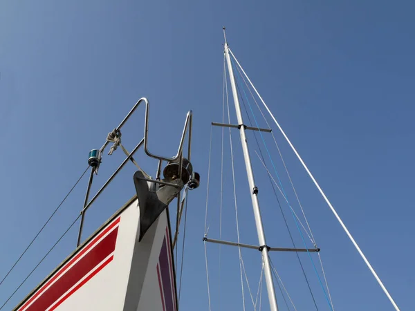 Scenisk Över Segelbåt Detaljer — Stockfoto