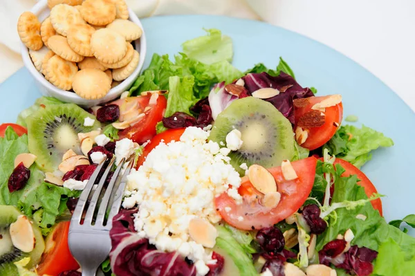 Sallad Med Fetaost — Stockfoto