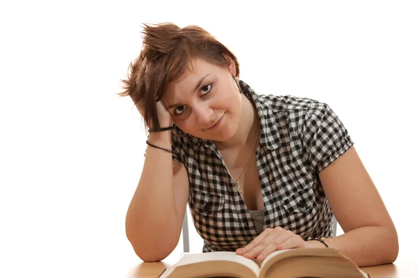 Woman Book Reading Education Concept Stock Photo