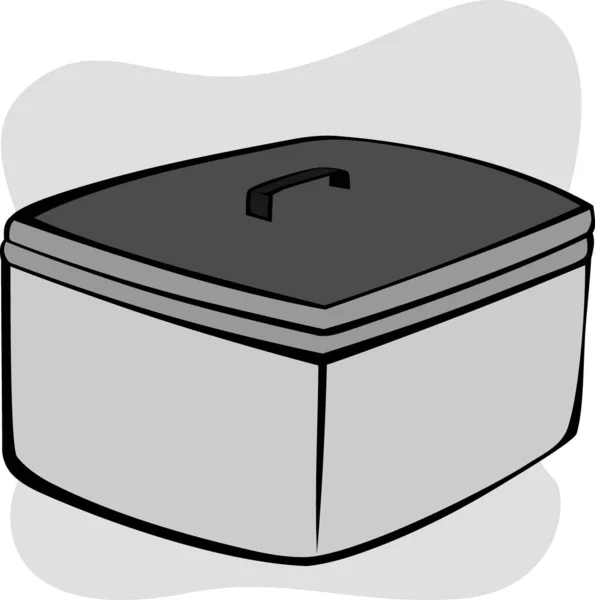 Vector Illustration Cartoon Hand Drawn Doodle Box — Stock Photo, Image