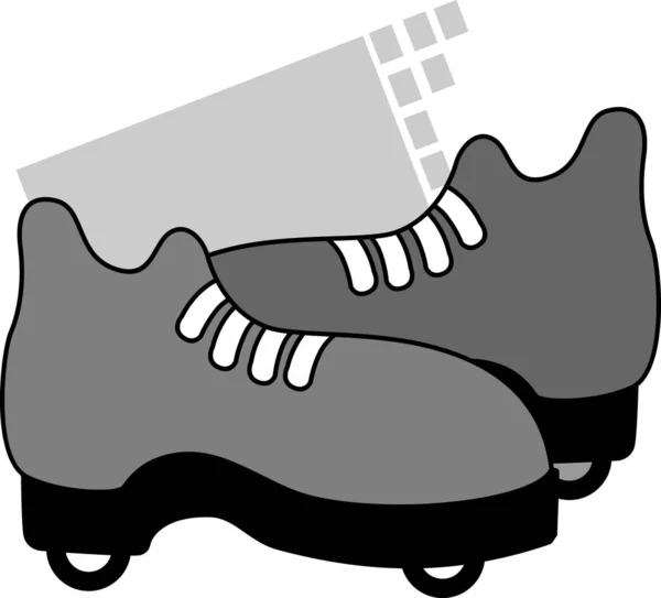 Vector Illustration Cartoon Ice Skates — Stock Photo, Image