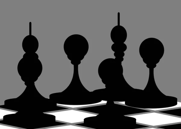 Шахова Настільна Спортивна Гра — стокове фото