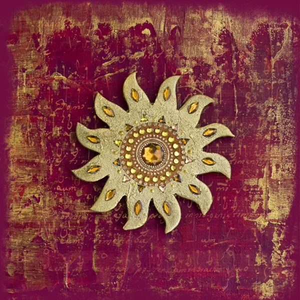 Collage Sun Painting — Stock Photo, Image