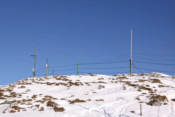 Torre Transmisión Pico Montaña — Foto de Stock