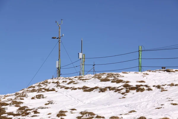 Sändartornet Bergstoppen — Stockfoto