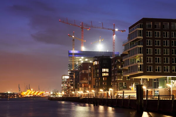 Hamburg Hafencity View Construction Site Elbphilharmonie — Stock Photo, Image