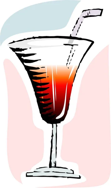 Illustration Glass Wine — Stock Photo, Image