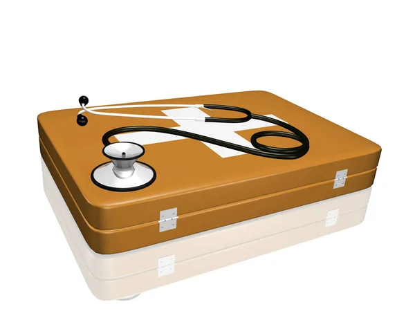 Stethoscope Medical Kit — Stock Photo, Image