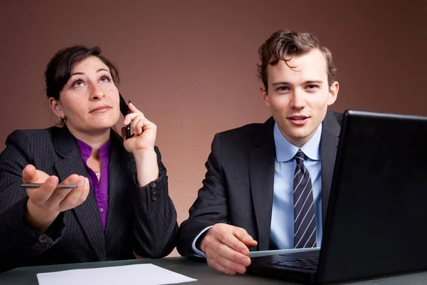 Business Team Werkt Samen Kantoor — Stockfoto