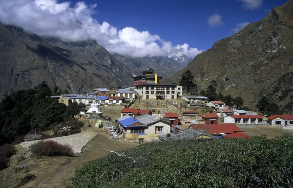 Kloster Tengpoche Der Ewigsten Region — Stockfoto