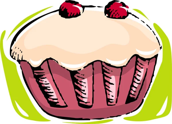 Doce Sobremesa Comida Cupcake — Fotografia de Stock