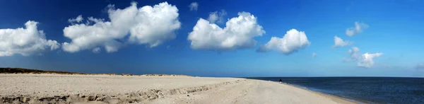 Landschap Van Het Grote Zandstrand Het Noorden Van Israël — Stockfoto