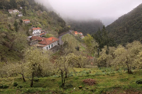 Paisaje Montaña Con Colinas Verdes Montañas —  Fotos de Stock