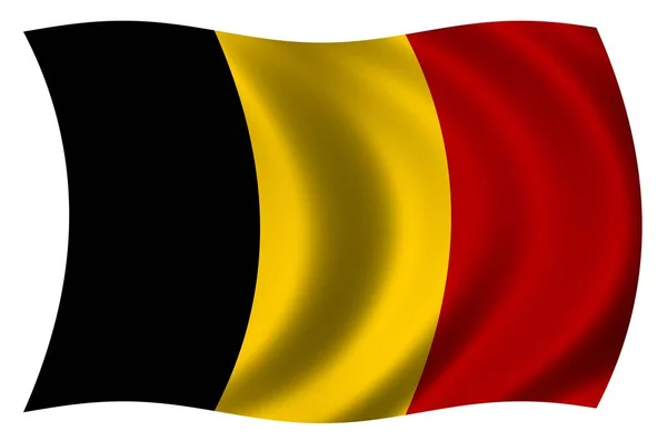 Bendera Nasional Belgium Warna Negara Nasional — Stok Foto