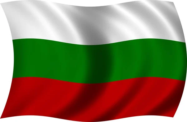Nationale Vlag Van Bulgaria Nationale Landkleuren — Stockfoto